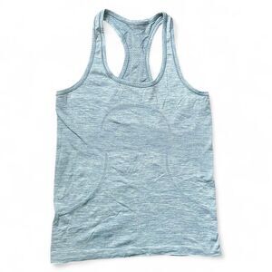 Lululemon Swiftly Tech Racerback Tank Size 8 Seamless Heather Blue Athleisure